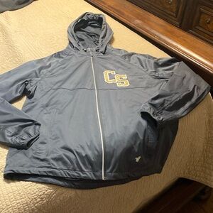 Varsity Spirit gray zip up hoodie only worn once